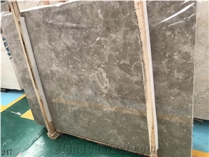 China Oyster Brown Marble Slab Interior Decoration Tiles