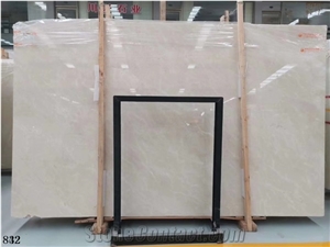 Spain Cream Marfil Marble Slab Wall Floor Tiles Use