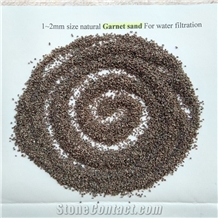 Filter Water Media Garnet Sand 1~2mm Size Water Filtration