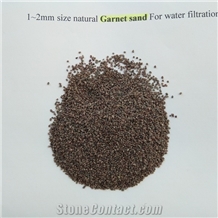 Filter Water Media Garnet Sand 1~2mm Water Oil Filtration