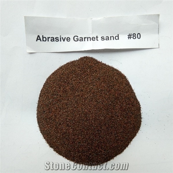 Washed Filtered Water Jet Cutting Abrasive Sand Garnet #80