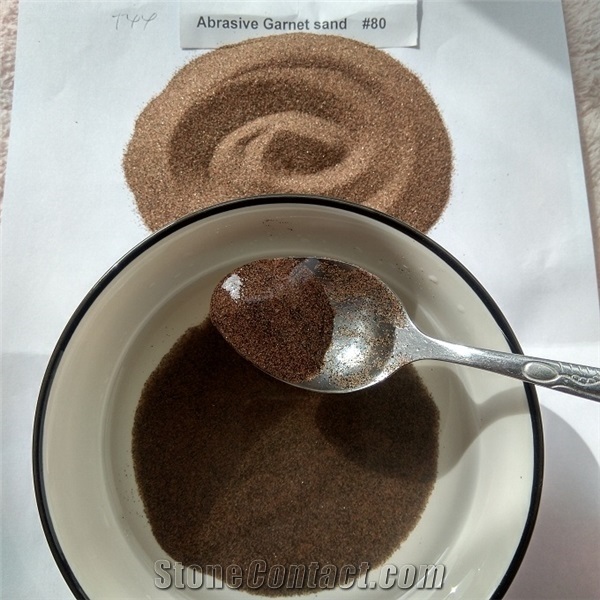 Washed Filtered Waterjet Cutting Garnet Sand #80 Abrasive