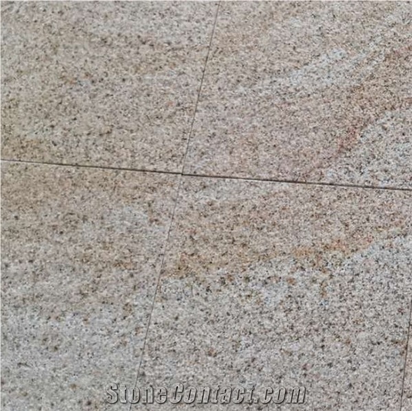 China Cheap Hot Sale Rusty Yellow Granite Slab & Tile