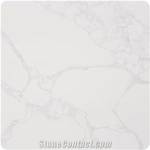 Artificial Stone Calacatta White Quartz Stone Slabs