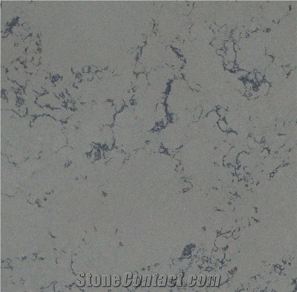 Artificial Stone Marble White Quartz Stone Slab-4008 Bianco Grey