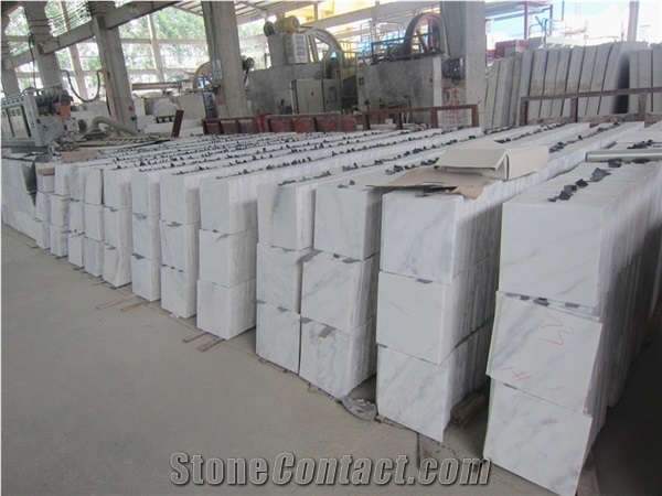 China Guangxi White Marble Flooring Stone,Slabs