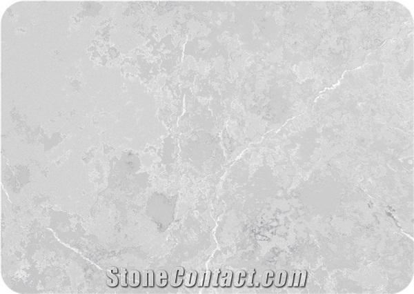 Polished Surface Grey Quartz Pattern Piedras Cuarzo
