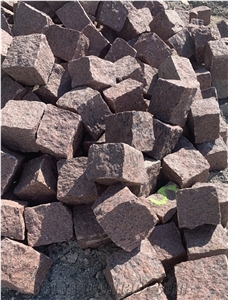 Lezniki Granite Cube Stone, Leznykivske Granite Cobble