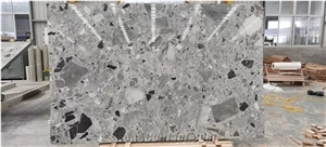 China Original Fossil Grey Marble for Restaurant Floor Tile