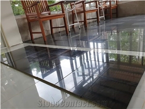 Black Honed Granite Flooring Tiles