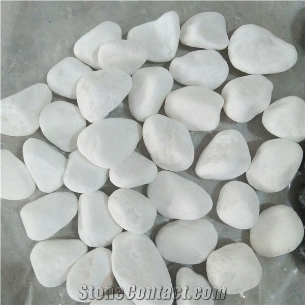 High Quality Natural Color White Pebble Stone