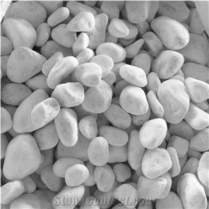 High Roundness Pure White Pebble Stone for Decoration