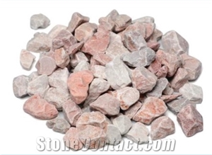 Pink Crushed Stone for Landscaping