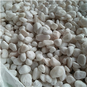 Pure White Pebble Stone for Garden and Aquarium Decoration