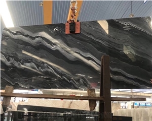Bhainslana Black Marble with White Veins for Decoration