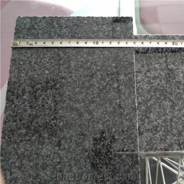 Black Nero Impala Granite Slab for Countertop or Flooring