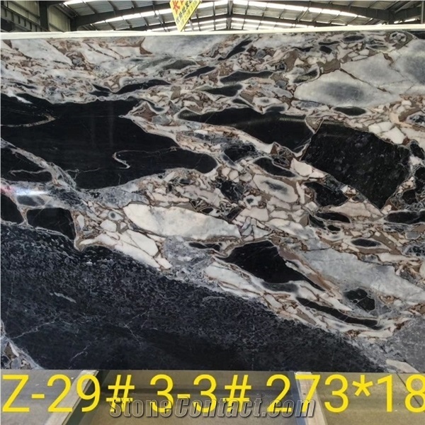 China Galaxy Grey Titanic Storm Marble Slab and Tiles