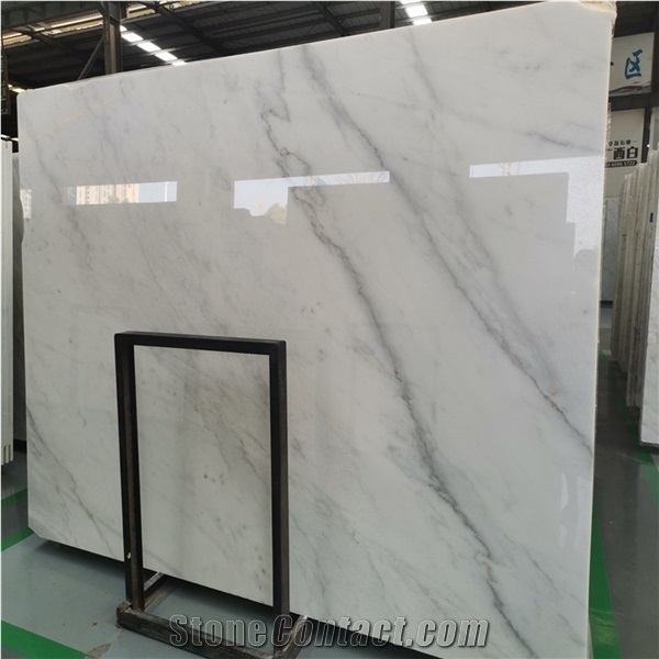 China Guang Xi White Marble Slab and Tile for Floor Price