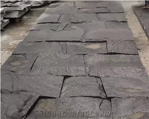 China Split Surface Granite Slab and Tile Dark Grey Granite