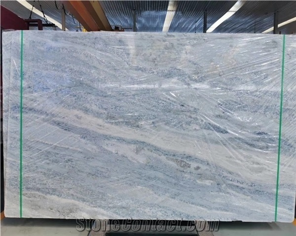 Italian Blue Crystal Iceberg Marble for Countertop