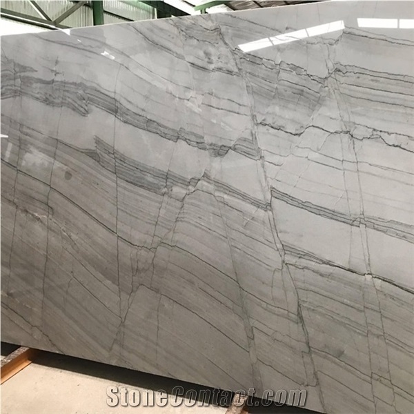 Natural Stone Olympus White Quartzite Tile and Big Slab