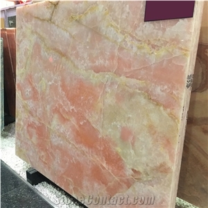 Pink Onice Rosa Onyx Tile and Slabs