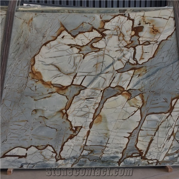 Polished Stone Mapa Mundi Quartzite Slabs