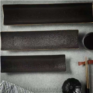 Black Slate Baking Cooking Stone Serving Plates