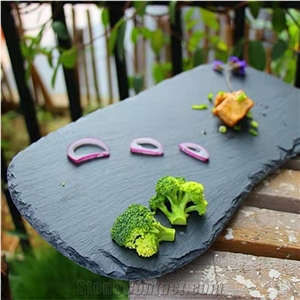 Natural Cheap Slate Stone Food Serving Plates
