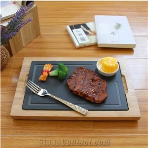 Natural Slate Dishes Serving Plate Steak Stone