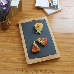 Serving Plate with Cutting Board Slate Coaster