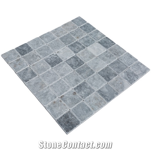 Bluestone Marble Tile - Tumbled - 4"X4"X3/8"