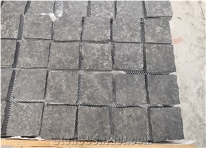 China Black Granite Flamed Cube Natural Stone Paving