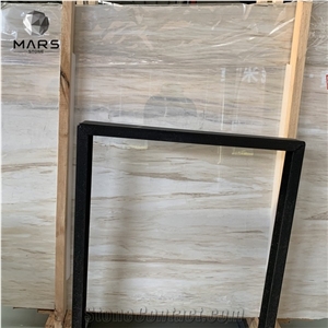 China Eurasian White Wood Marble Stone for Floor Selecttype
