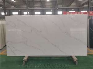 Factory Calacatta White Quartz Slabs Tiles Floor Wall Kitche