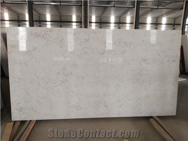 Factory Carrara White Quartz Stone Slabs Tiles Floor Wall