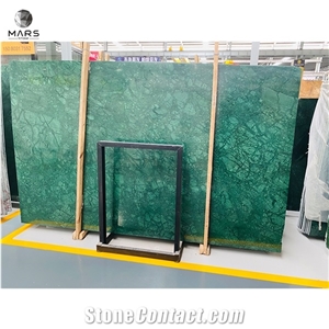 Manufacturer Supply Premium Big Flower Dark Green Marble