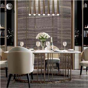 Obama Wood Vein Marble Serpeggiante Brown Stone for Floor