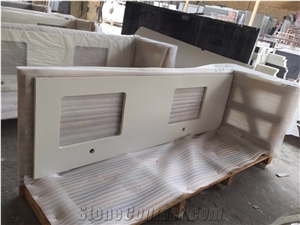 Pure All White Quartz Kitchen Worktops,Countertops