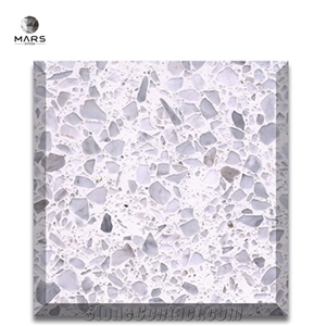White Gloss Terrazzo Tile for Terrazzo Slab Stone