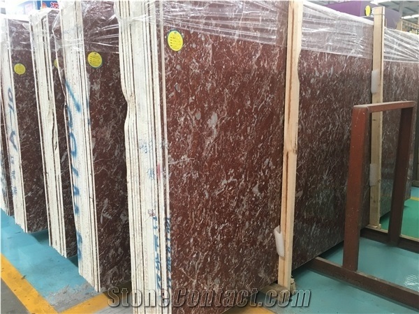 Morocco Rose Red Marble Slab