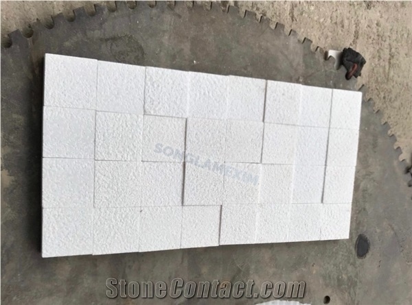 White Crystal Marble Chopping Pool Coping Pavers