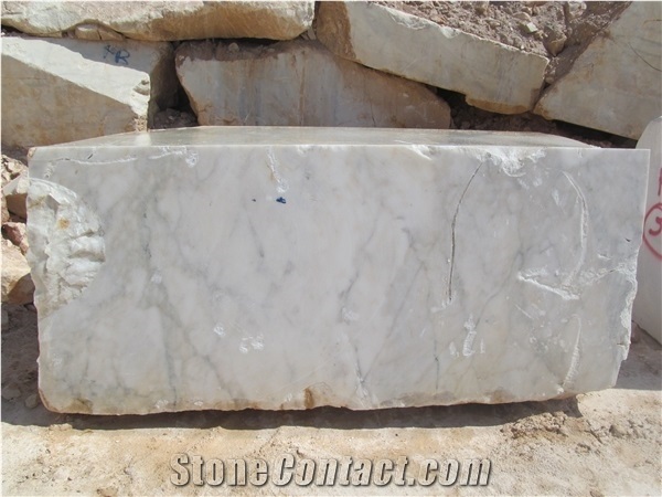 Bianco Apollo Marble Blocks, Apollo White Marble Block