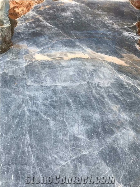 Emirate Grey Marble Blocks, King Blue Fantasy Grey Marble Blocks