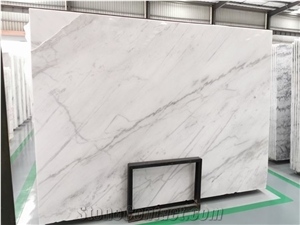 China Cheap White Marble ,White with Gray Line