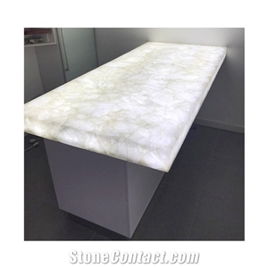 Customized Luxury Gemstone Kitchen Countertop Island Top