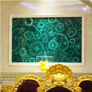 Luxury Green Malachite Wall Decoration Slab