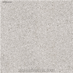 Terrazzo Bianco - Glossy Porcelain Tile 80x80