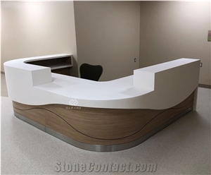 Customized Marble Hospital Furniture Clinic Reception Desk
