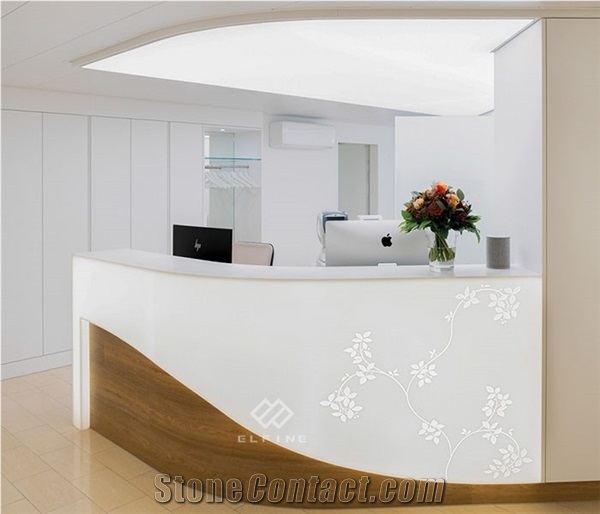 Custom Made High Quality Solid Surface Reception Counter